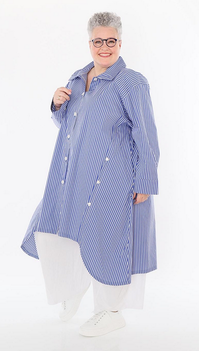 Sommer Bluse in A-Form aus feiner Popeline Qualität in 2 Farben
