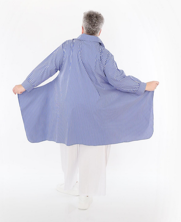 Sommer Bluse in A-Form aus feiner Popeline Qualität in 2 Farben
