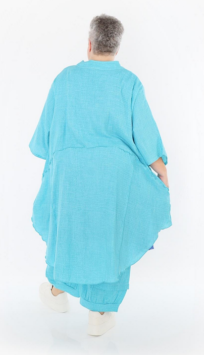 Sommer Jacke in gerundeter Form aus weicher Mousseline Qualität in verschiedenen Farben