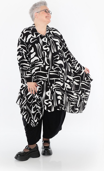 Sommer Jacke in A-Form aus leichter Georgette Qualitä