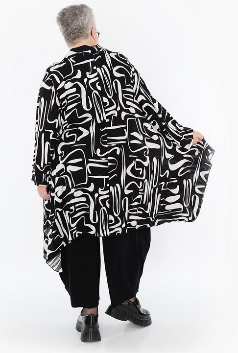 Sommer Jacke in A-Form aus leichter Georgette Qualitä