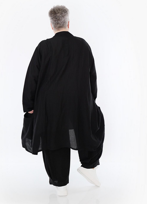 Sommer Cardigan in Ballon Form aus leichter Leinen Optik Qualität
