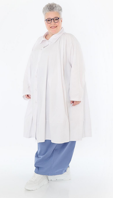 Sommer Jacke in A-Form aus feiner Popeline Qualität