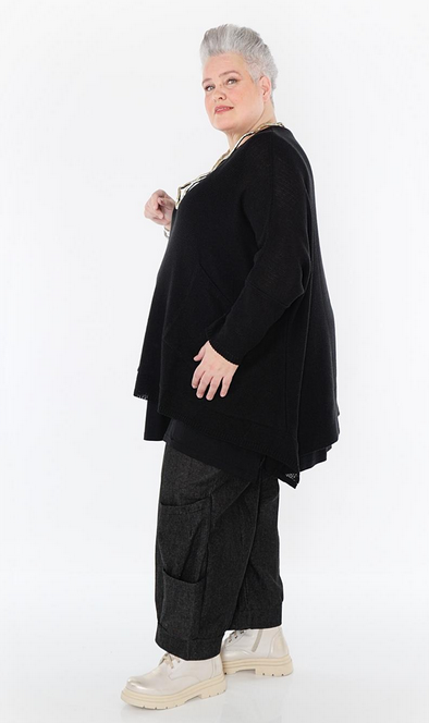 Sommer Big Shirt in A-Form aus feiner Strick Qualität