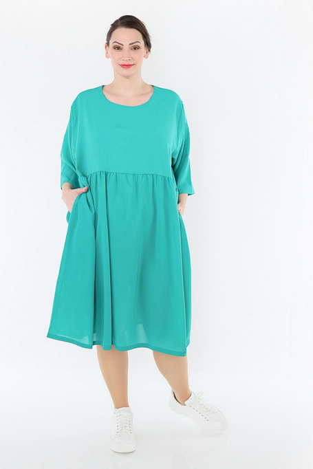 Sommer Kleid in A-Form Form aus luftiger Chiffon Qualität in verschiedenen Farben