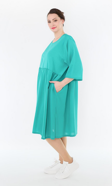 Sommer Kleid in A-Form Form aus luftiger Chiffon Qualität in verschiedenen Farben