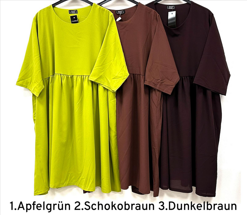 Sommer Kleid in A-Form Form aus luftiger Chiffon Qualität in verschiedenen Farben