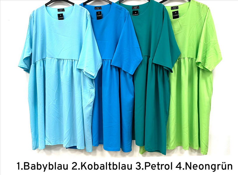 Sommer Kleid in A-Form Form aus luftiger Chiffon Qualität in verschiedenen Farben