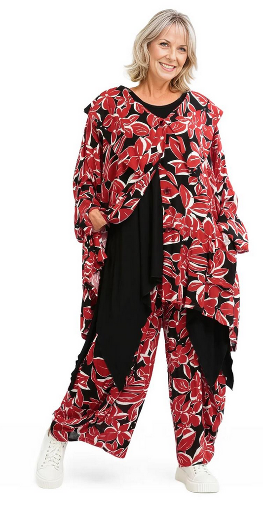 Sommer Jacke in A-Form aus leichter Krepp Qualität