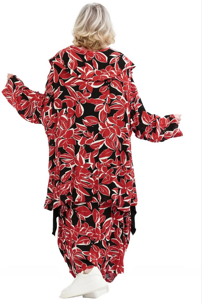 Sommer Jacke in A-Form aus leichter Krepp Qualität