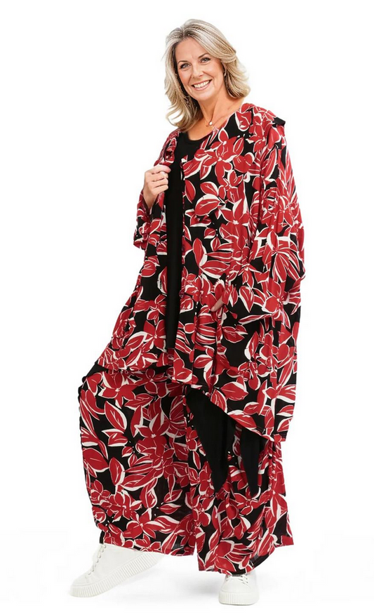 Sommer Jacke in A-Form aus leichter Krepp Qualität