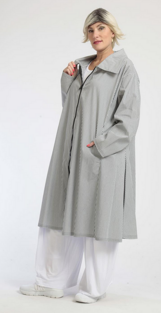 Alltags Bluse in A-Form aus feiner Popeline Qualität