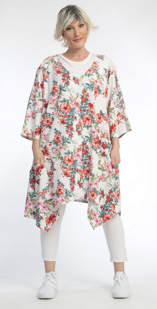 Lange, ausgestellte Jacke aus einem Ramie-Leinenmix - Long, flared jacket in a ramie linen blend