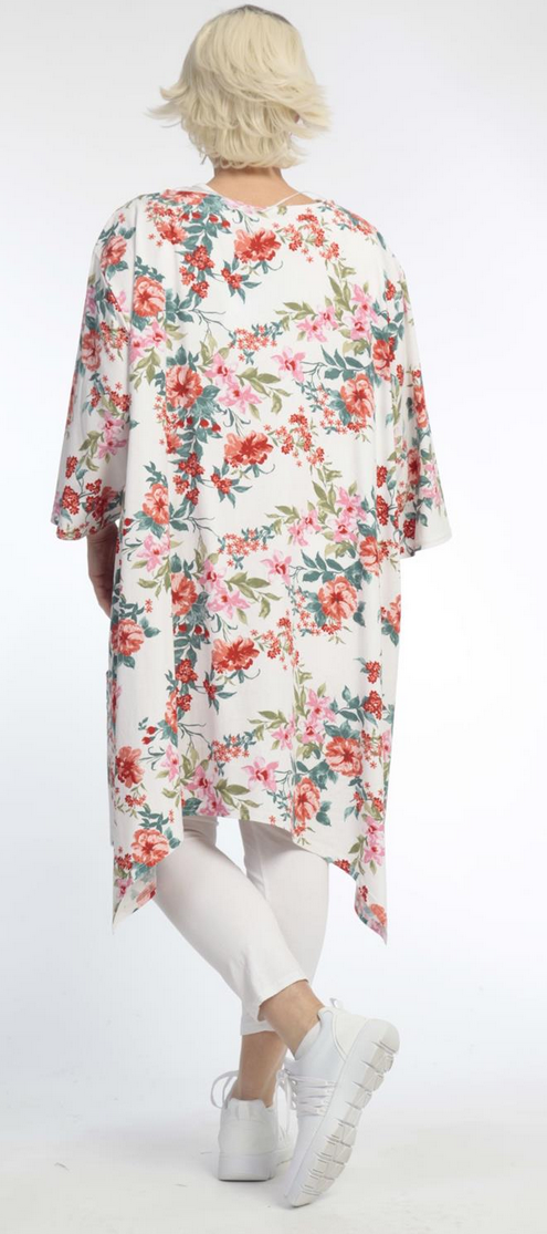 Lange, ausgestellte Jacke aus einem Ramie-Leinenmix - Long, flared jacket in a ramie linen blend