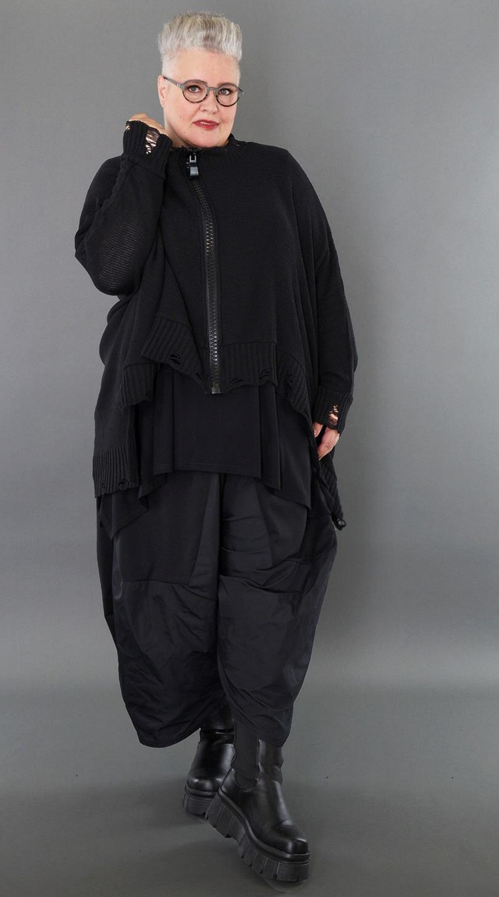 Ganzjahr Jacke in A-Form aus weicher Strick Qualität