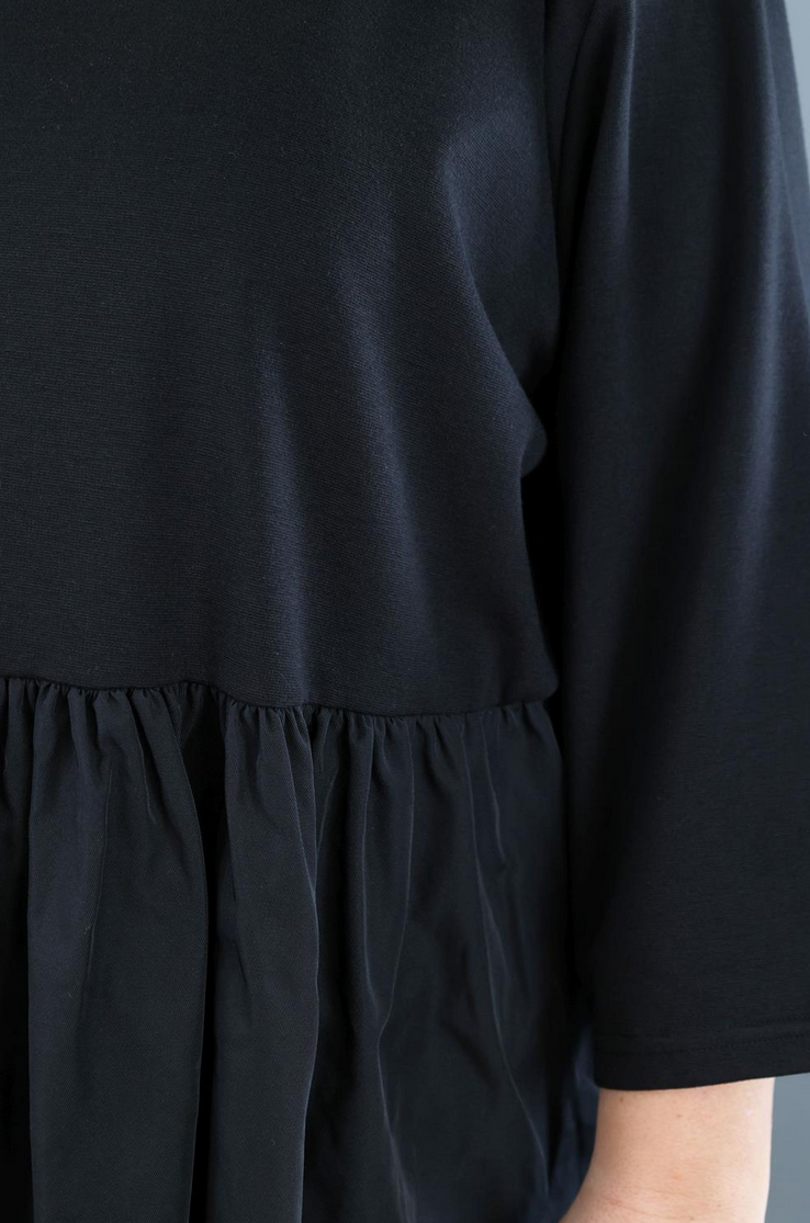 Ganzjahr Kleid in Ballon Form aus feiner Jacquard Qualität