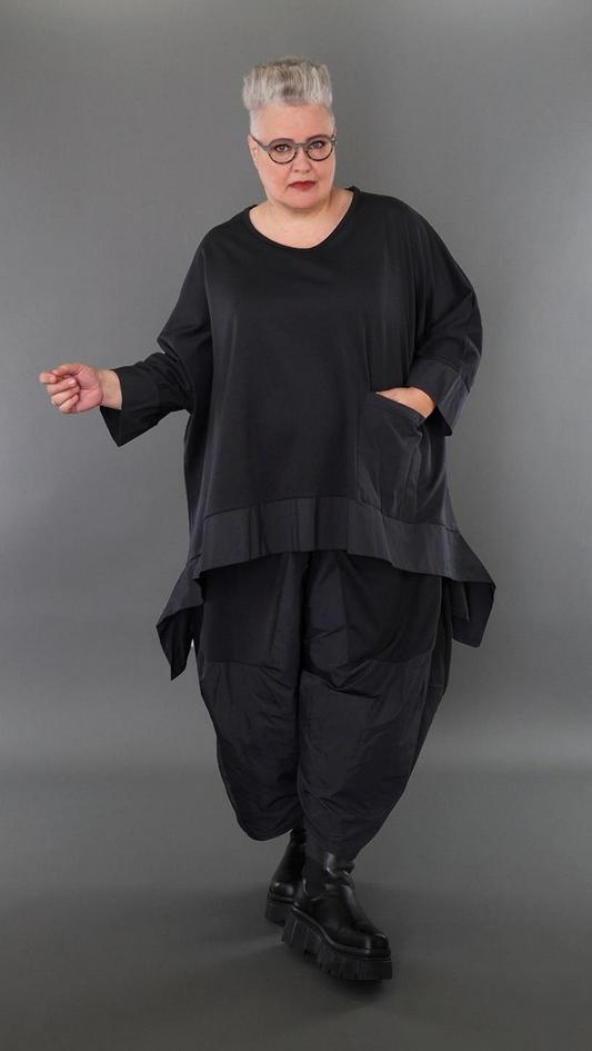Ganzjahr Big Shirt in A-Form aus feiner Jacquard Qualität