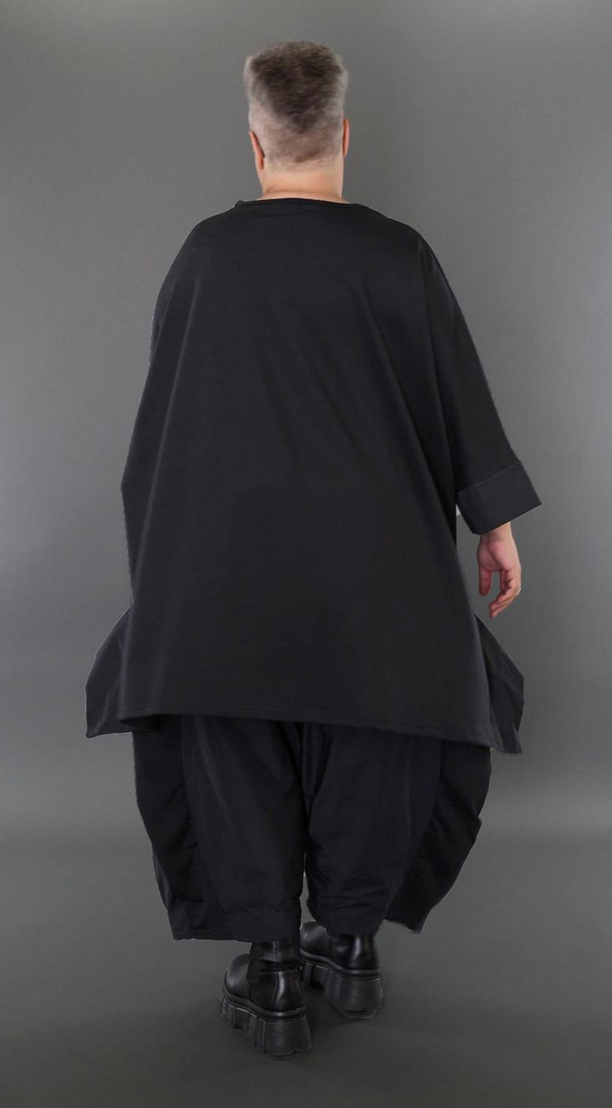 Ganzjahr Big Shirt in A-Form aus feiner Jacquard Qualität
