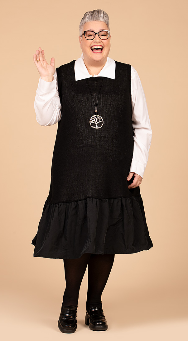Ganzjahr Kleid in A-Form aus weicher Strick Qualität
