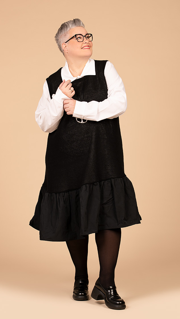 Ganzjahr Kleid in A-Form aus weicher Strick Qualität