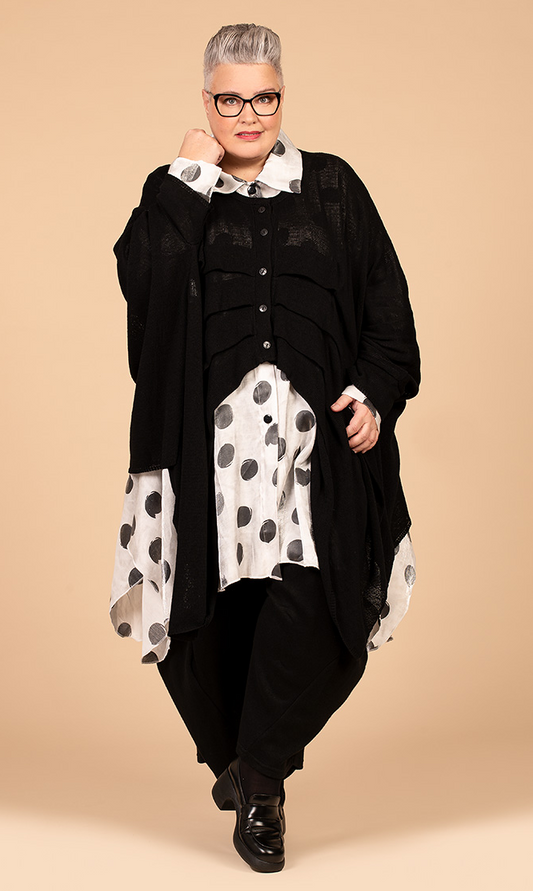 Ganzjahr Jacke in A-Form aus weicher Strick Qualität