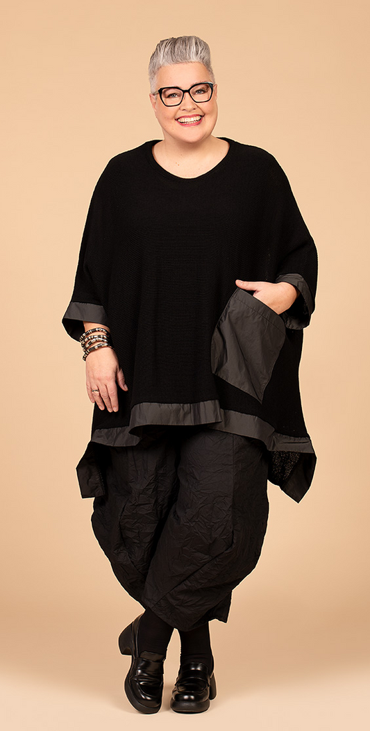 Ganzjahr Big Shirt in A-Form aus weicher Strick Qualität