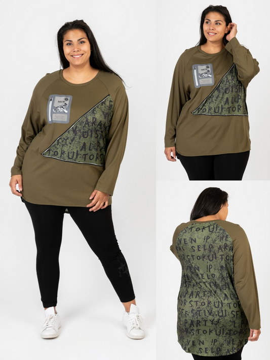 Shirt mit Applikation in 2 Farben