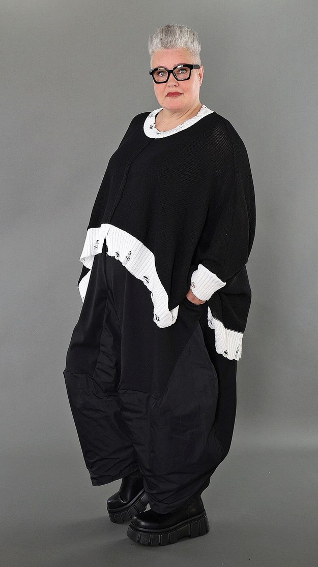 NEU Ganzjahr Big Shirt in Vokuhila Form aus weicher Strick Qualität
