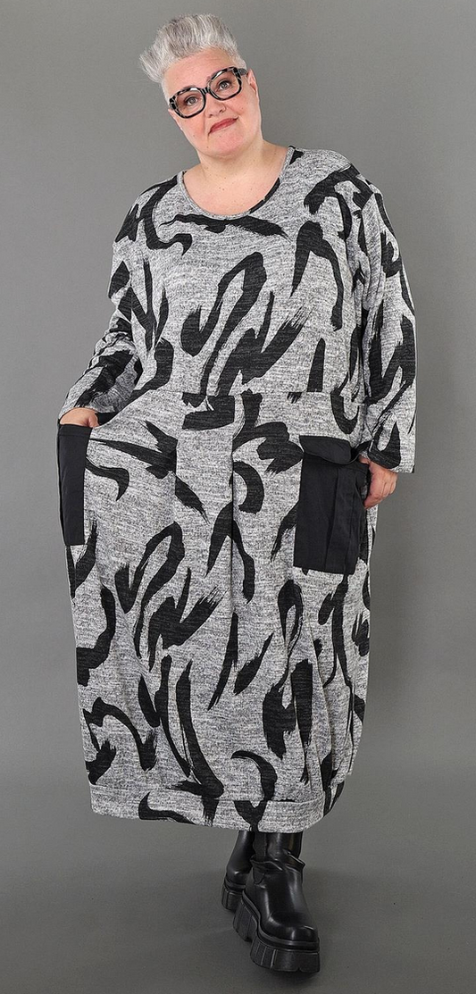 NEU Übergangs Kleid in gerader Form aus weicher Feinstrick Qualität