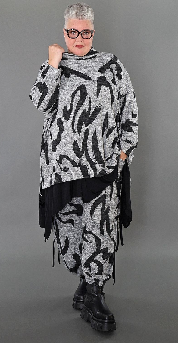 NEU Übergangs Big Shirt in A-Form aus weicher Feinstrick Qualität