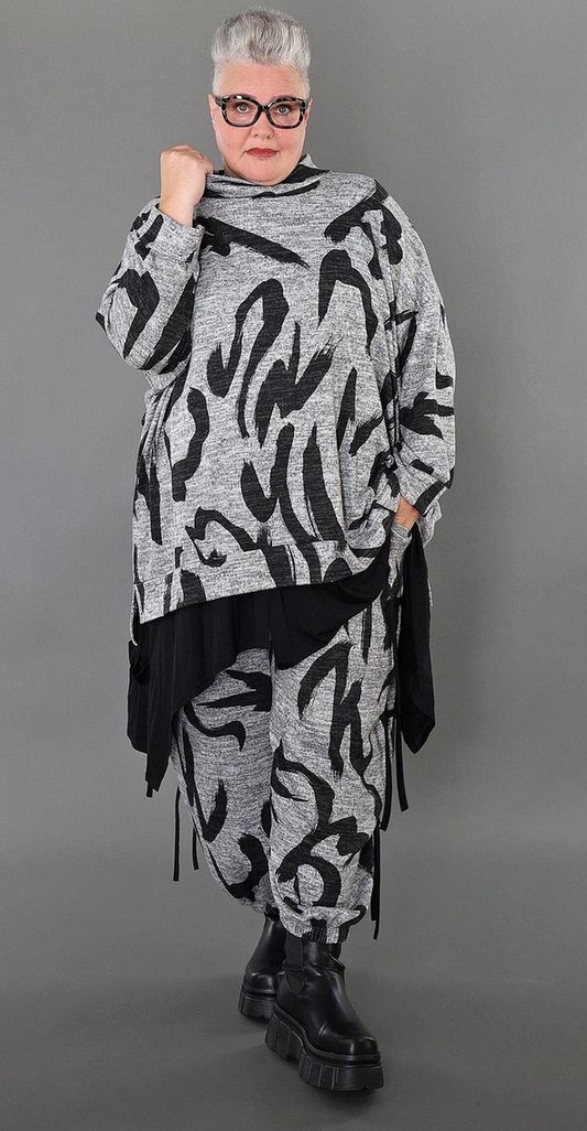 NEU Übergangs Big Shirt in A-Form aus weicher Feinstrick Qualität