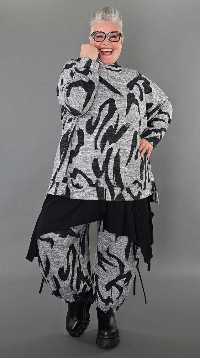 NEU Übergangs Big Shirt in A-Form aus weicher Feinstrick Qualität