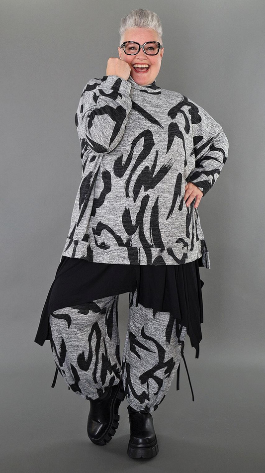 NEU Übergangs Big Shirt in A-Form aus weicher Feinstrick Qualität