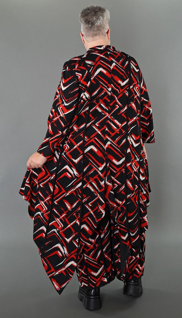 NEU Übergangs Bluse in Zipfel Form aus weicher Jacquard Qualität