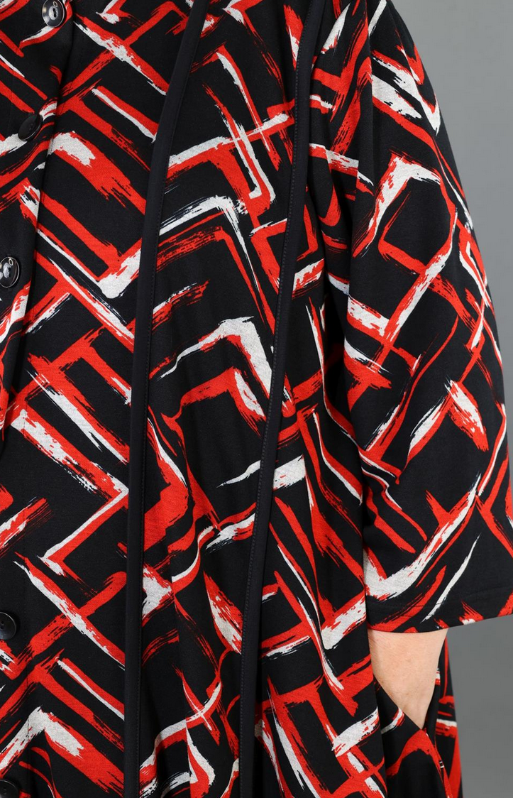 NEU Übergangs Bluse in Zipfel Form aus weicher Jacquard Qualität