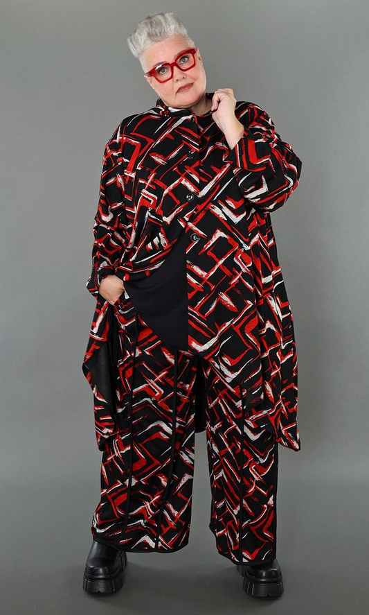 NEU Übergangs Jacke in Vokuhila Form aus weicher Jacquard Qualität in 2 Farben