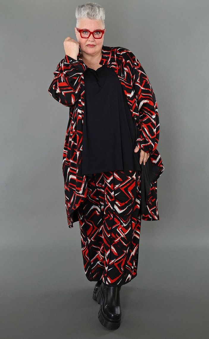 NEU Übergangs Jacke in Vokuhila Form aus weicher Jacquard Qualität in 2 Farben