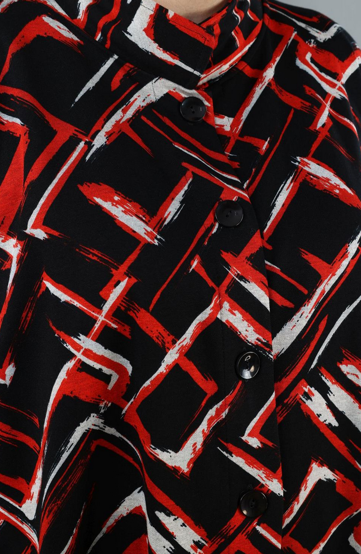 NEU Übergangs Jacke in Vokuhila Form aus weicher Jacquard Qualität in 2 Farben