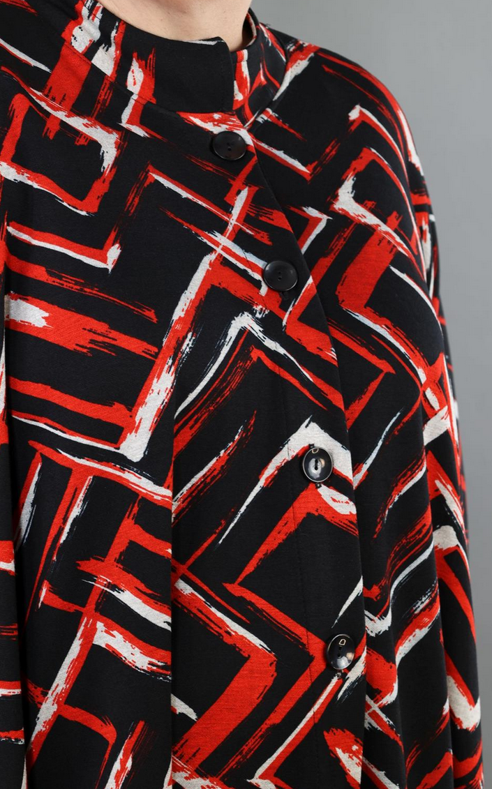 NEU Übergangs Jacke in A-Form aus weicher Jacquard Qualität in 2 Farben
