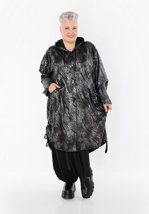 NEU Winter Jacke in gerader Form aus feiner Lederimitat Qualität