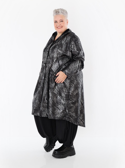 NEU Winter Jacke in gerader Form aus feiner Lederimitat Qualität