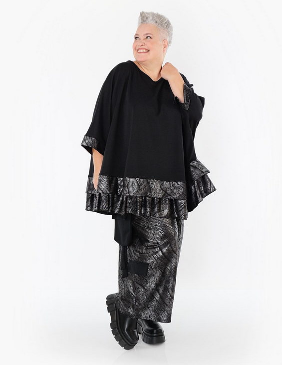 NEU Winter Hose in Ballon Form aus feiner Lederimitat Qualität