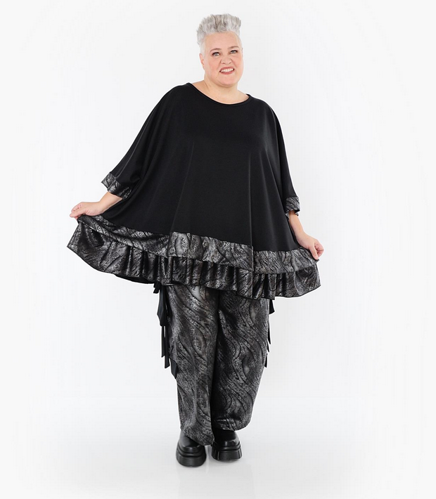 NEU Winter Hose in Ballon Form aus feiner Lederimitat Qualität