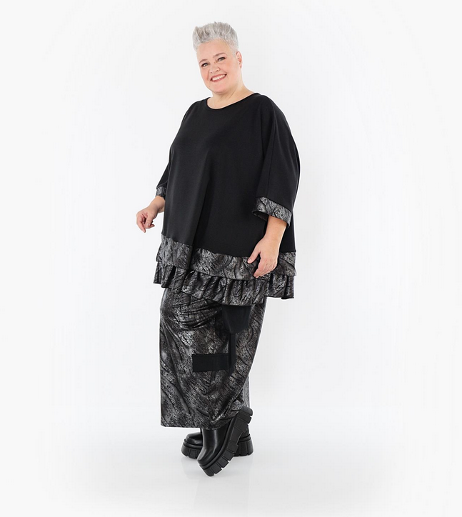 NEU Winter Hose in Ballon Form aus feiner Lederimitat Qualität