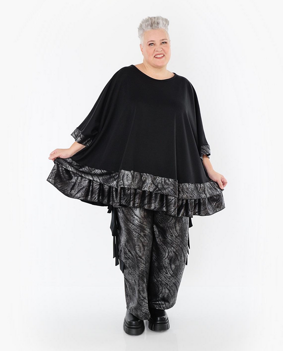 NEU Winter Big Shirt in A-Form aus feiner Milano Qualität