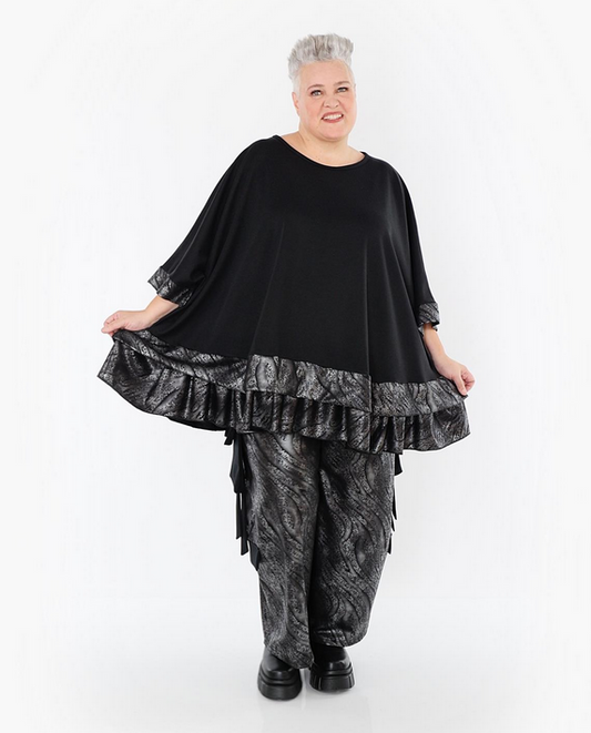 NEU Winter Big Shirt in A-Form aus feiner Milano Qualität