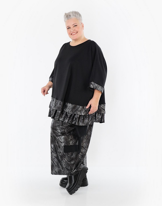 NEU Winter Big Shirt in A-Form aus feiner Milano Qualität