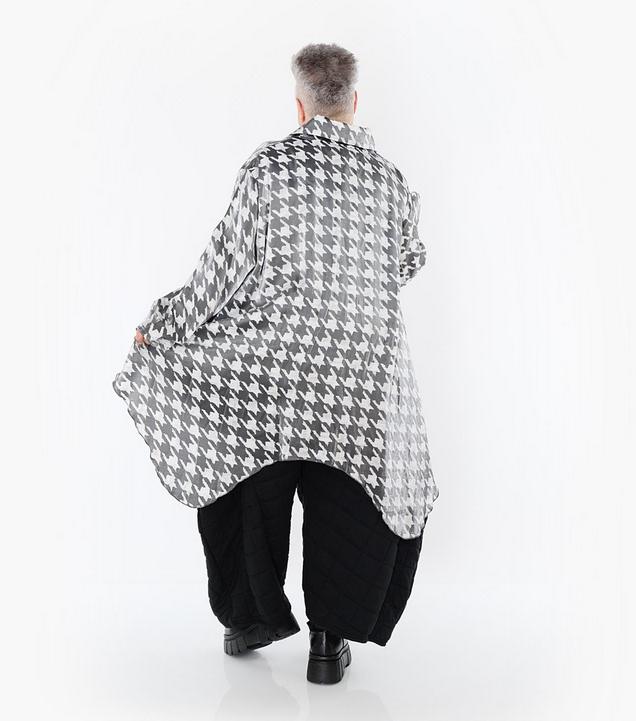 NEU Ganzjahr Bluse in Zipfel Form aus glatter Seiden-Optik Qualität