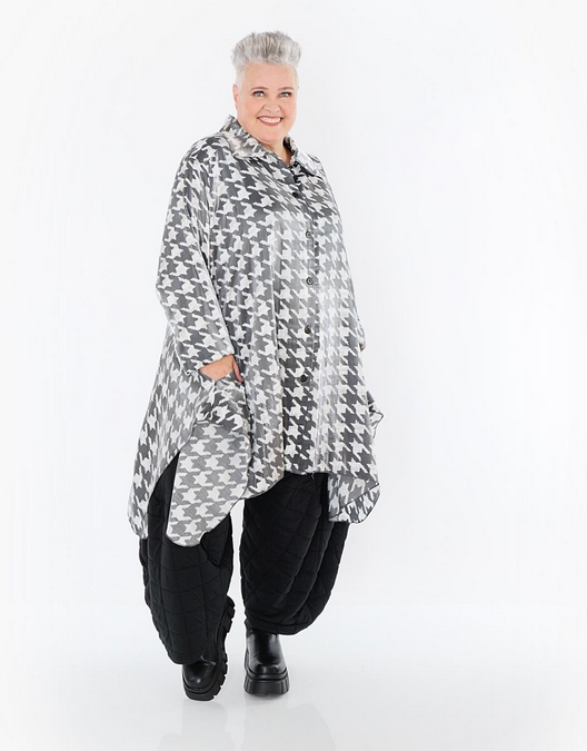 NEU Ganzjahr Bluse in A-Form aus glatter Seiden-Optik Qualität