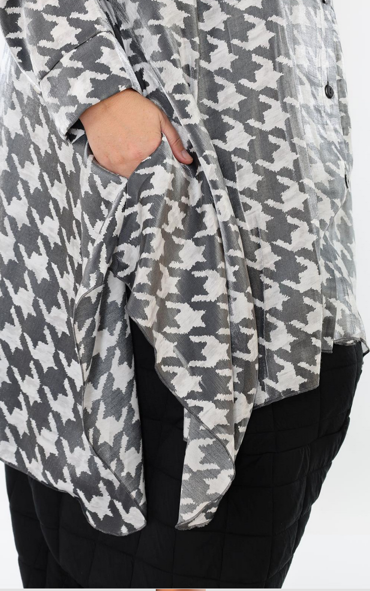 NEU Ganzjahr Bluse in A-Form aus glatter Seiden-Optik Qualität